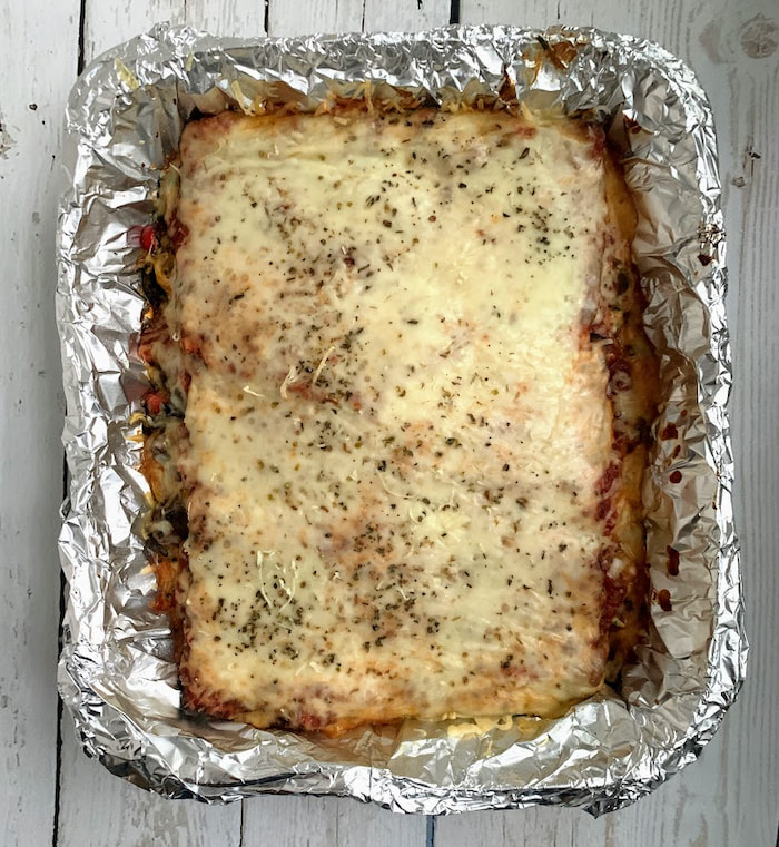 matzo lasagna in pan