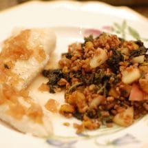 Cod with Cider Shallot Sauce recipe