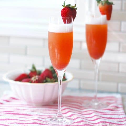 rhubarb mimosa strawberry