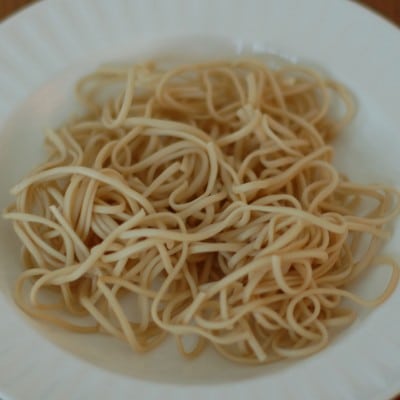 Chicken Vegetable Udon Soup Noodles in Bowl
