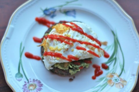 Sriracha Black Bean Burgers Recipe {Vegetarian, Vegan}