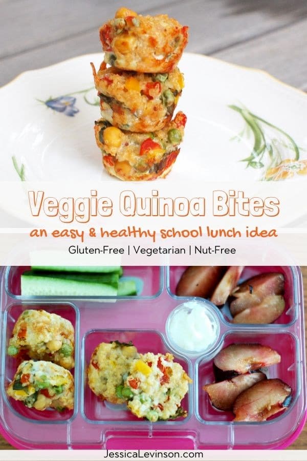 veggie quinoa bites healthy easy school lunch