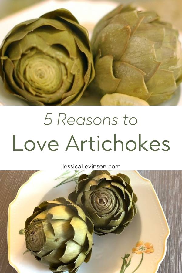 Love Artichokes with Text Overlay