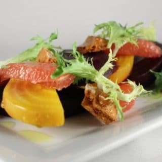 Citrus Beets with Walnut Brittle