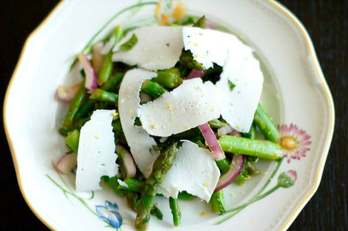 Asparagus Mint Salad Close-Up
