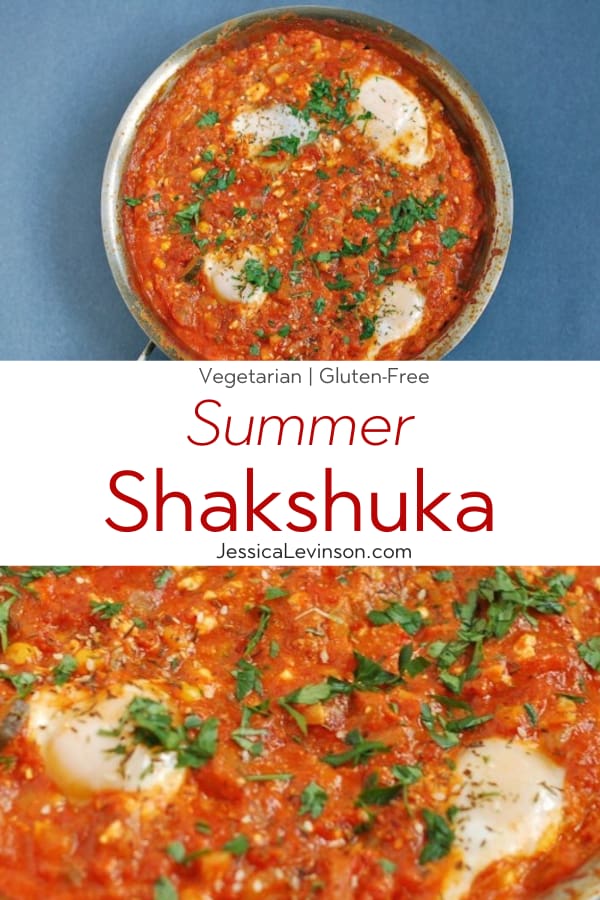 Summer Shakshuka Recipe Collage with Text Overlay