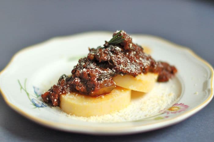 vegan bolognese sauce made with lentils