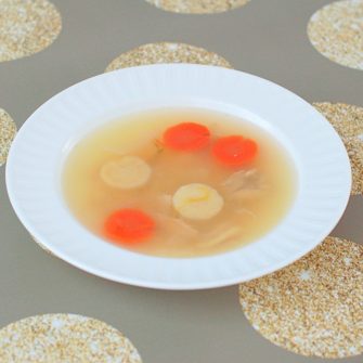 A family favorite, traditional chicken soup is soothing and delicious. Perfect to start any Jewish holiday meal or to cure a cold. Recipe at JessicaLevinson.com | #GlutenFree #DairyFree #EggFree #kosher #jewishfood #chickensoup #soup