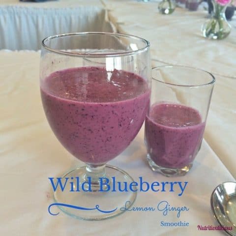 Wild Blueberry Lemon Ginger Smoothie