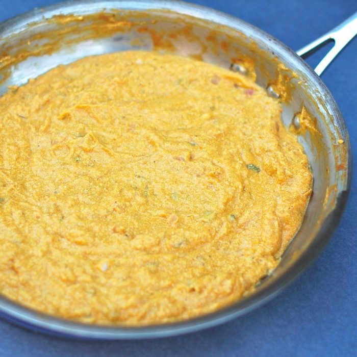 Yogurt, pumpkin, and spices come together in this creamy fall-friendly sauce.