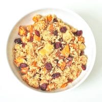 Spiced Quinoa with Roasted Apples & Root Vegetables | Nutritioulicious