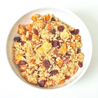 Spiced Quinoa with Roasted Apples & Root Vegetables | Nutritioulicious