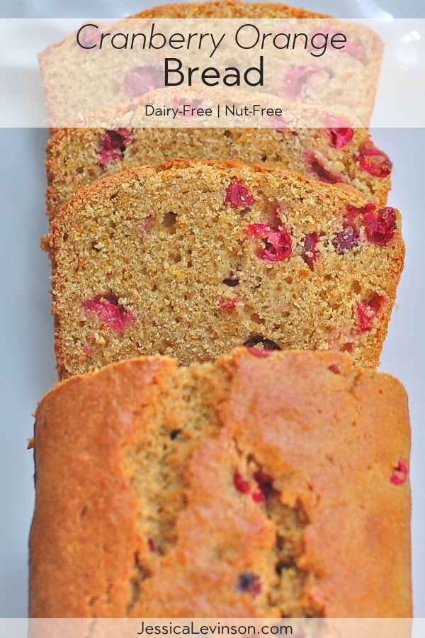 Cranberry Orange Bread with Text Overlay