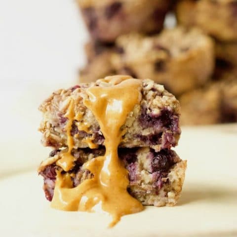 Ricotta Berry Oatmeal Cups with Peanut Butter
