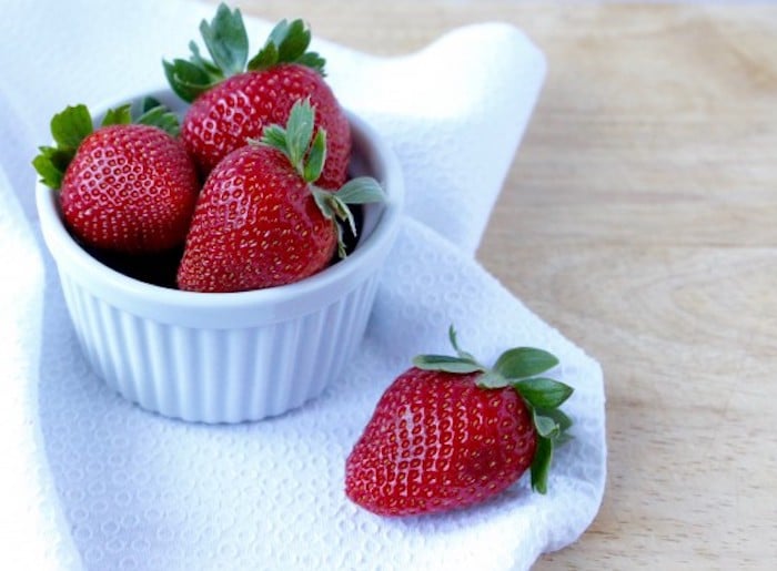 ramekin of Fresh Strawberries