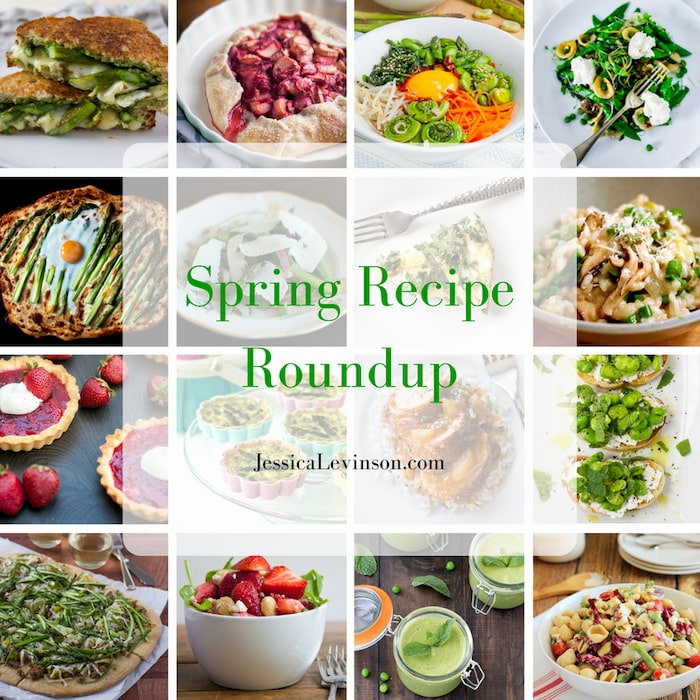 spring recipe roundup collage