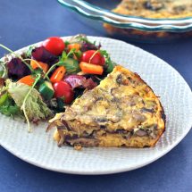 Meaty mushrooms and sweet leeks are a classic combination that pair beautifully in this easy and nutritious frittata that’s perfect for a weeknight dinner or your next weekend brunch. Get the gluten-free and vegetarian recipe @jlevinsonrd.