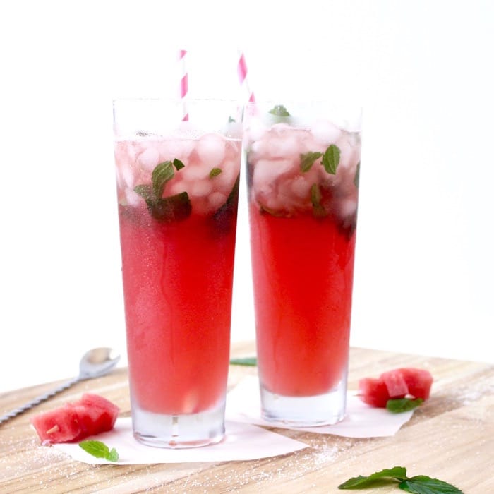 no added sugar watermelon mojito is a refreshing drink for memorial day barbecue