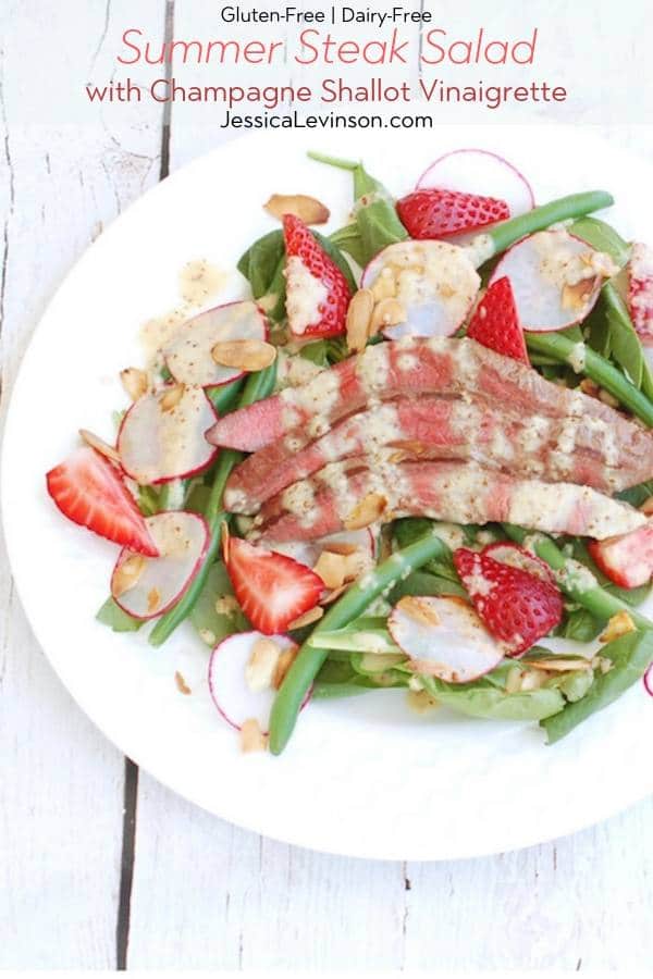 Summer Steak Salad Recipe with Text Overlay