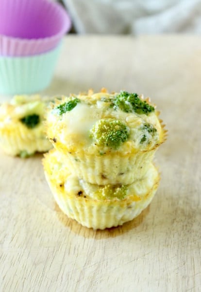 Quick and Healthy Breakfasts - Broccoli Cheddar Egg Cups from Lively Table