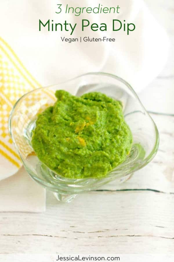 Minty Pea Dip Recipe with Text Overlay