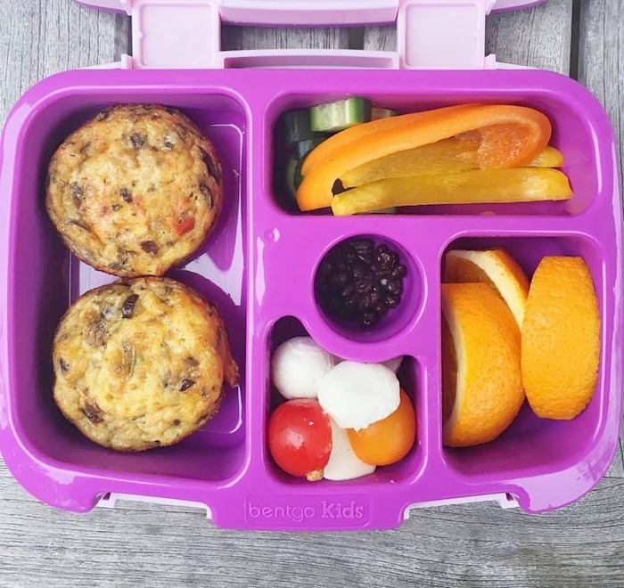Easy Veggie Egg Muffins - a healthy school lunch idea