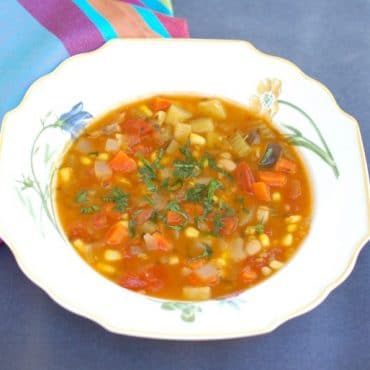 Late Summer Vegetable Soup Recipe | Small Bites by Jessica