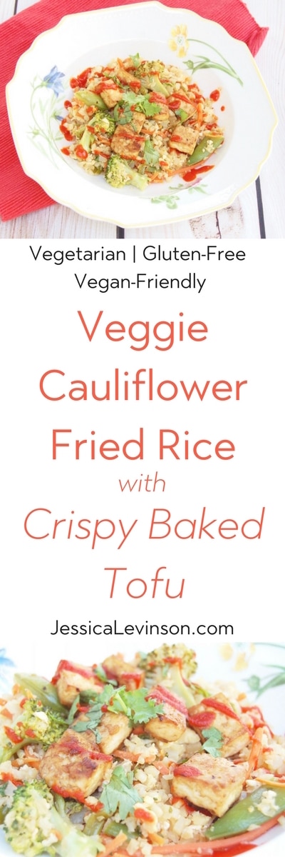 Veggie Cauliflower Fried Rice with Crispy Baked Tofu {GlutenFree} Veggie Cauliflower Fried Rice with Crispy Baked Tofu {GlutenFree}