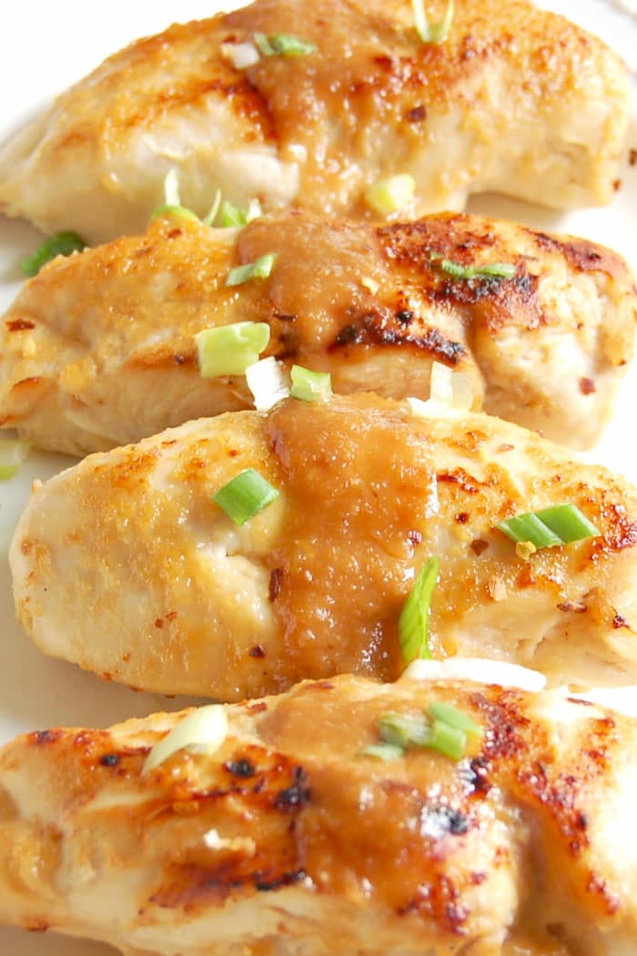 close up miso chicken