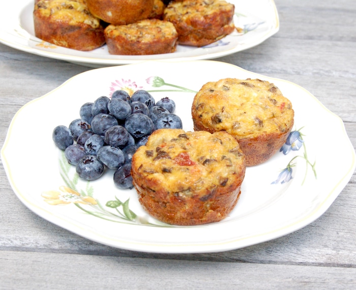 Veggie egg muffins are quick and easy to make and freezer-friendly. 