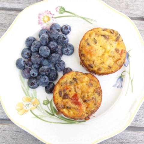 Veggie egg muffins are an easy, make-ahead breakfast or lunch for the kids and the whole family.