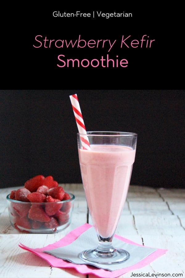 Strawberry Kefir Smoothie - Jessica Levinson, MS, RDN, CDN