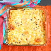 Feed your hungry family in an hour with this one-dish Southwestern Cauliflower Rice Casserole packed with veggies, protein, and flavor! Get the gluten-free, grain-free, and vegetarian recipe @jlevinsonrd.