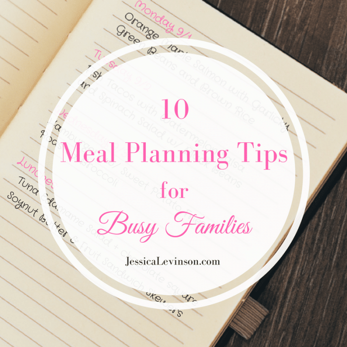 Meal Planning for Busy Families - Top 10 Tips & Ideas | Small Bites by