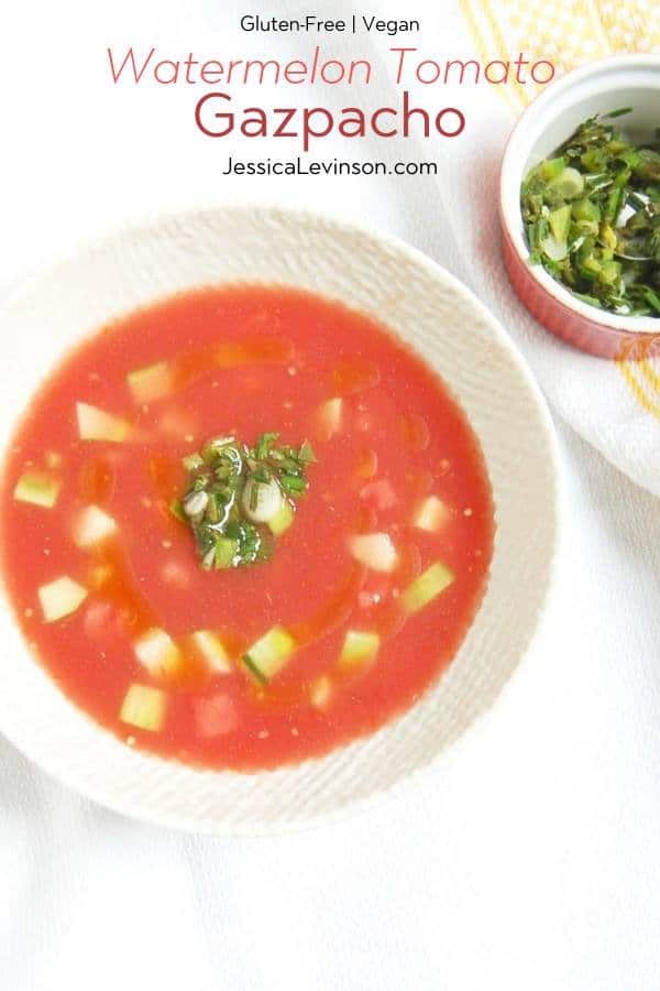 Watermelon Tomato Gazpacho with Text Overlay