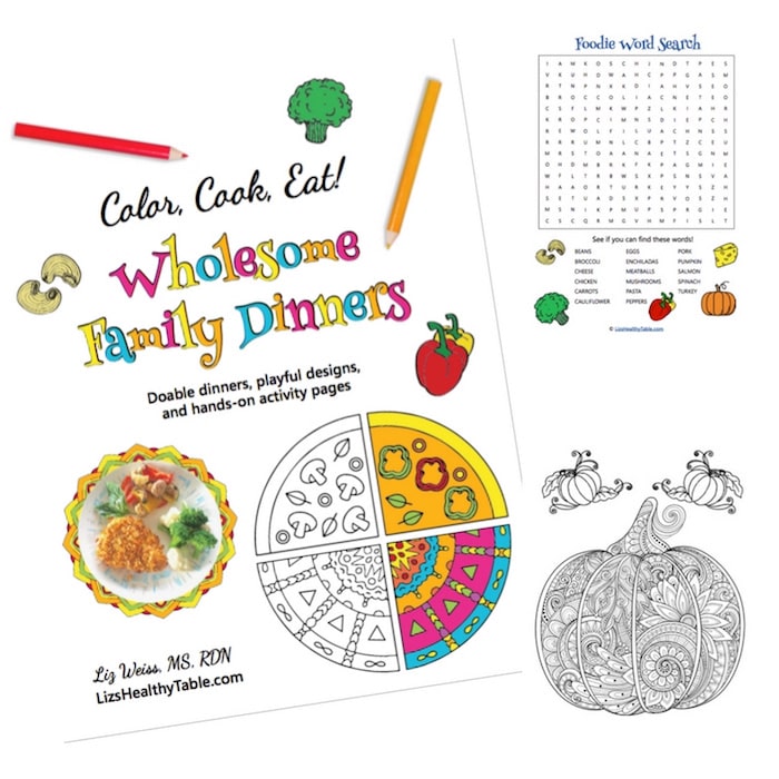 Color Cook Eat Coloring book