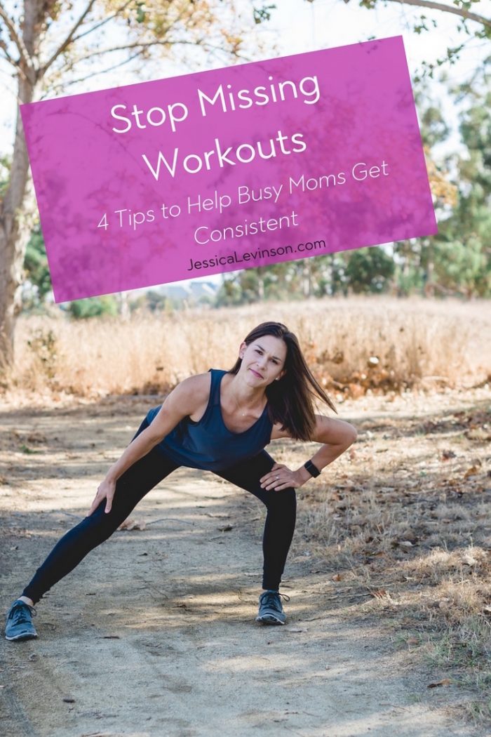 Whether you're looking to start a new fitness program or get back on track, these 4 tips will help you stop missing workouts and more consistently move your body!