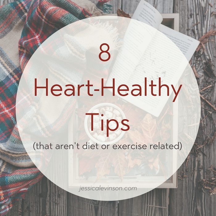 Heart Healthy Tips Text Image