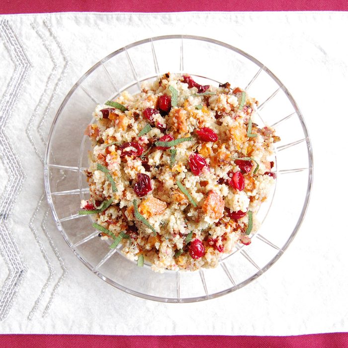 Butternut Squash and Cranberry Quinoa Salad @ Jessica Levinson