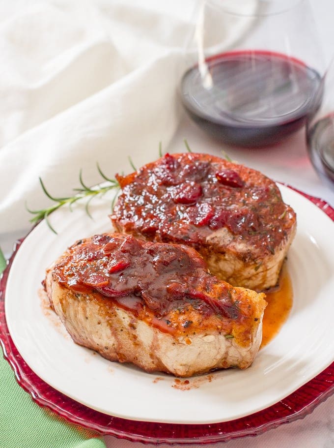 Cranberry Balsamic Pork Chops @ Family Food on the Table