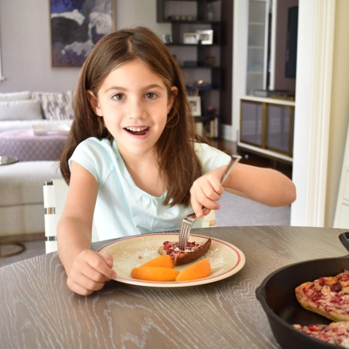 Cranberry Orange Dutch Baby is a kid-friendly breakfast.