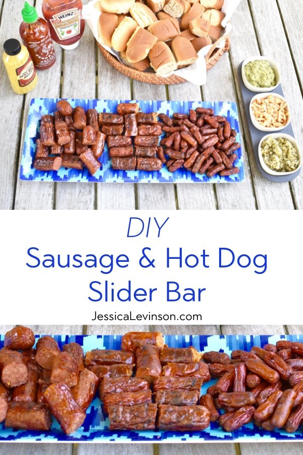 hot dog slider bar for summer barbecue