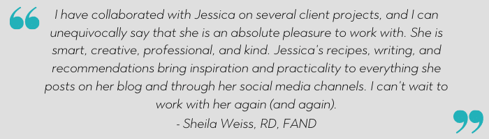 jessica levinson nutrition communications testimonial