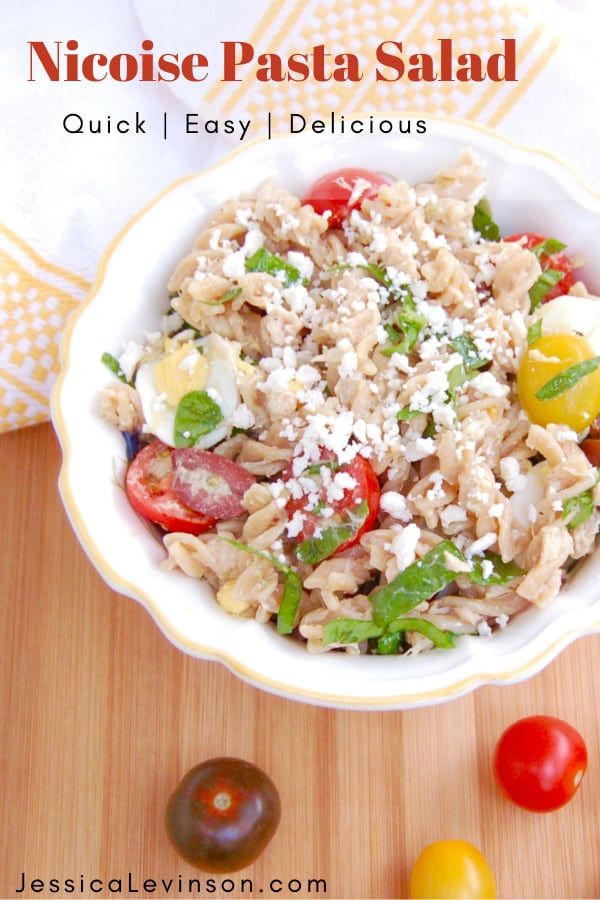 nicoise pasta salad for pinterest